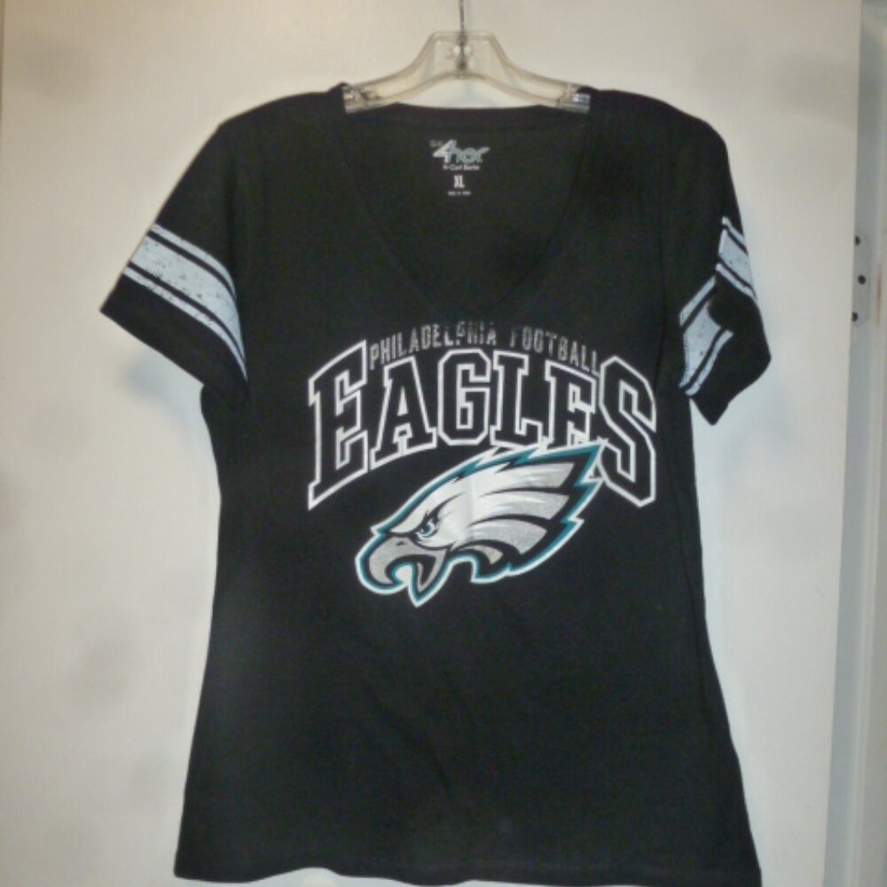 🏈 Philadelphia Eagles Women’s V-Neck Tee | G-III 4Her by Carl Banks | XL
